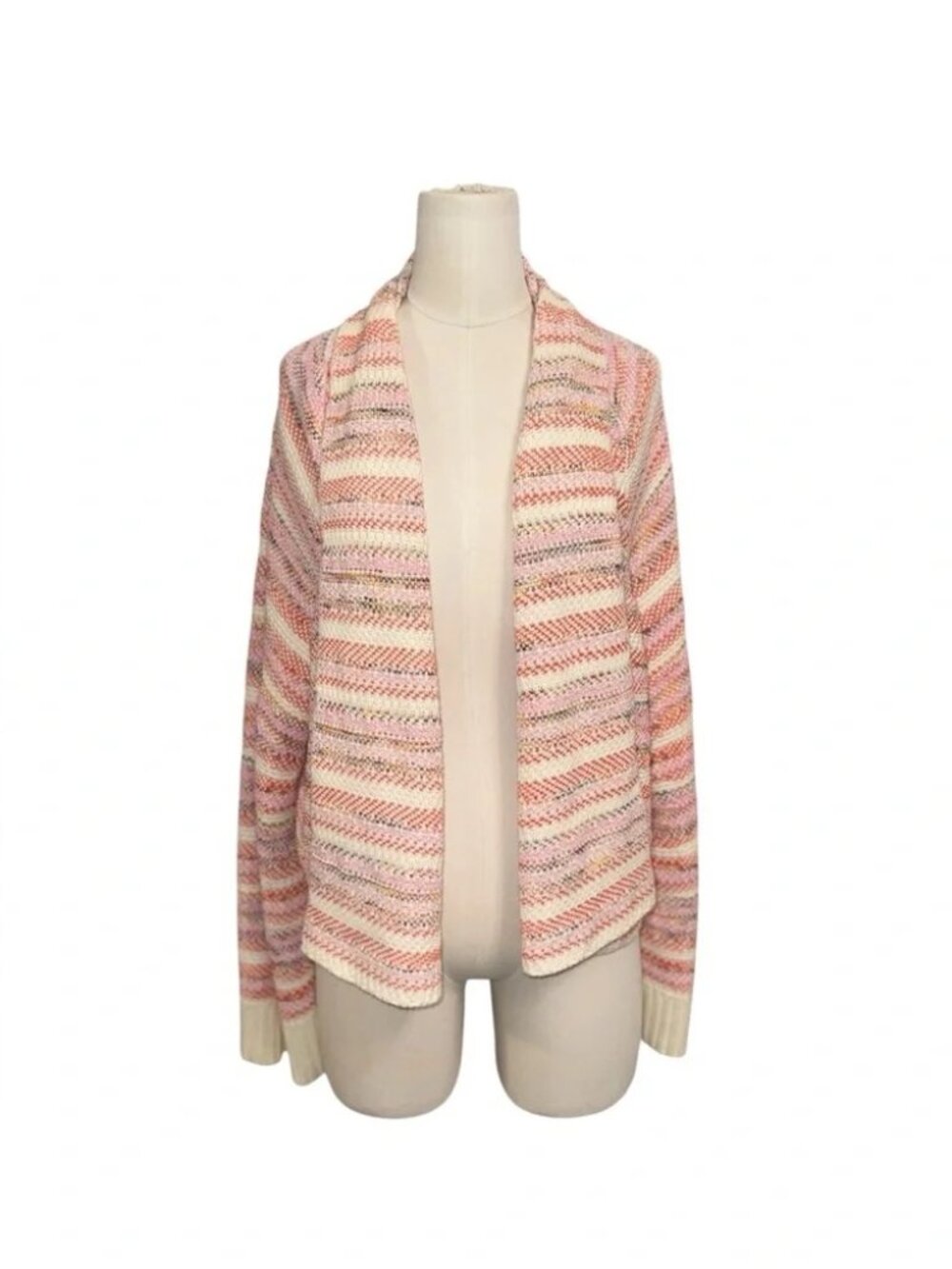 Anthropologie Moth Mahalia Multicolor Open Front Kimono Cardigan Womens sz M